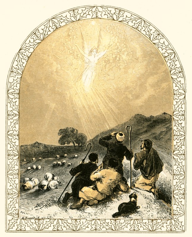 Hyrder og engel af Myles Birket Foster