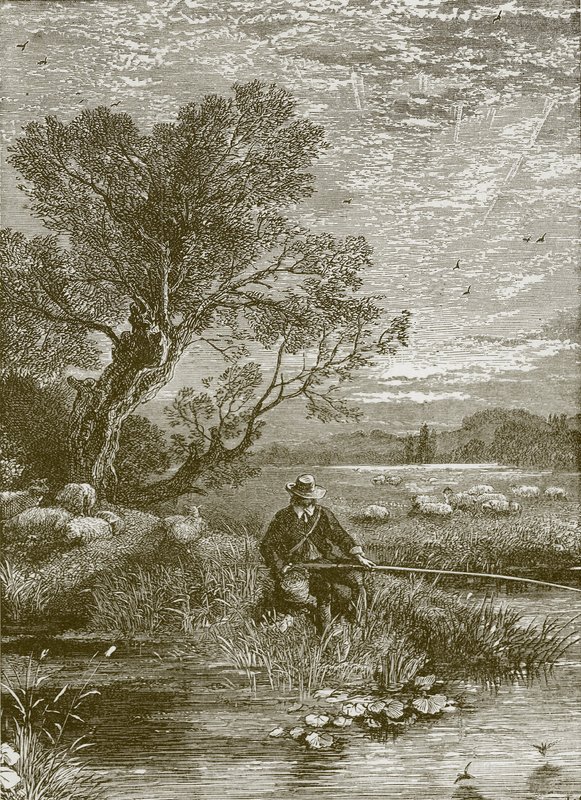 Lystfiskerens ønske af Myles Birket Foster