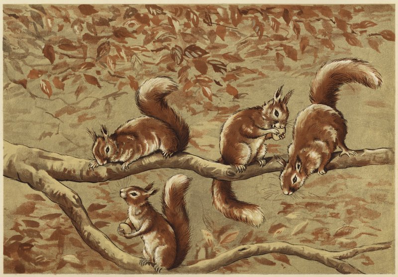 En familiegruppe (litho) af N. Parker