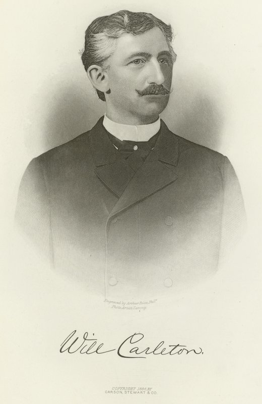 Will Carleton af Napoleon Sarony
