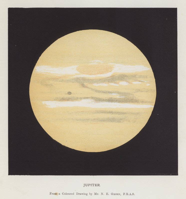 Jupiter (farve litho) af Nathaniel Everett Green
