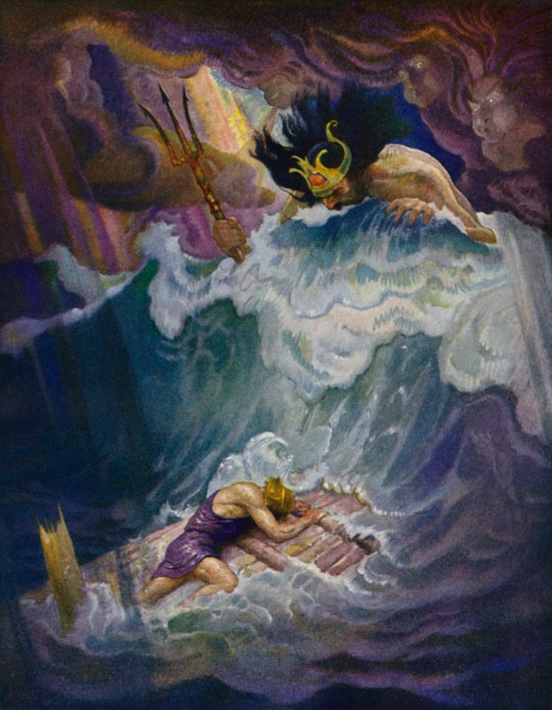 Odyssey: Odysseus-flåden af Newell Convers Wyeth