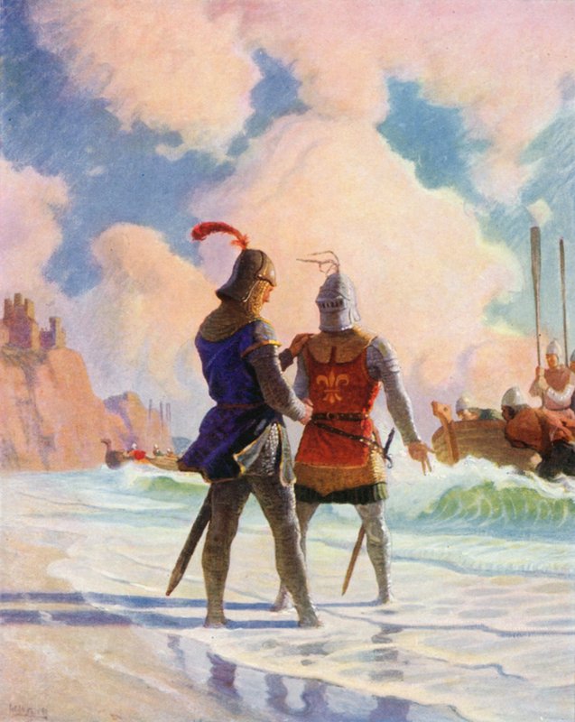 Bruce på stranden af Newell Convers Wyeth