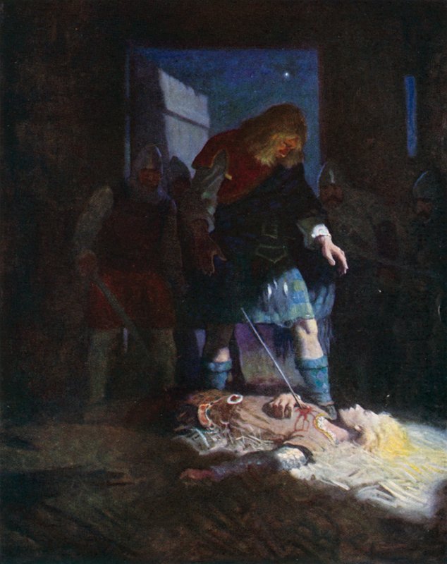 Edwins død af Newell Convers Wyeth
