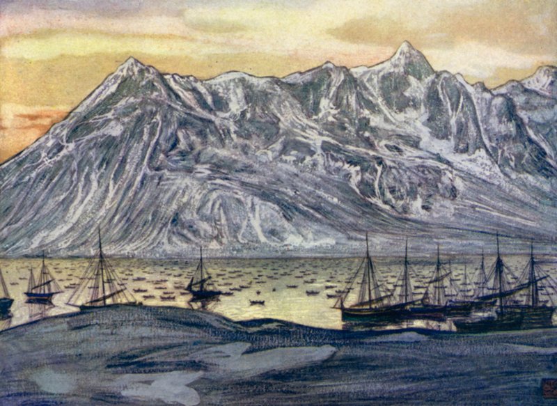 Norge: Fiskerbåde ved Lofoten af Nico Jungman