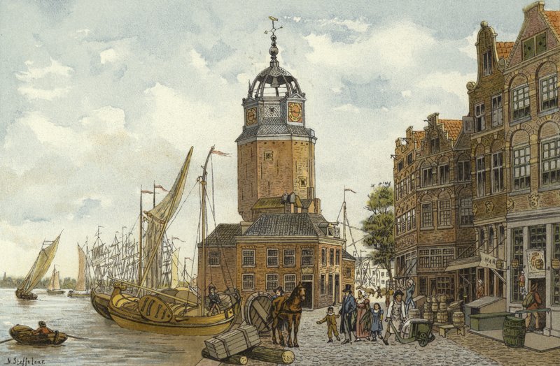 Haringpakkerstoren Tower, Amsterdam, 1800-tallet af Nico Steffelaar