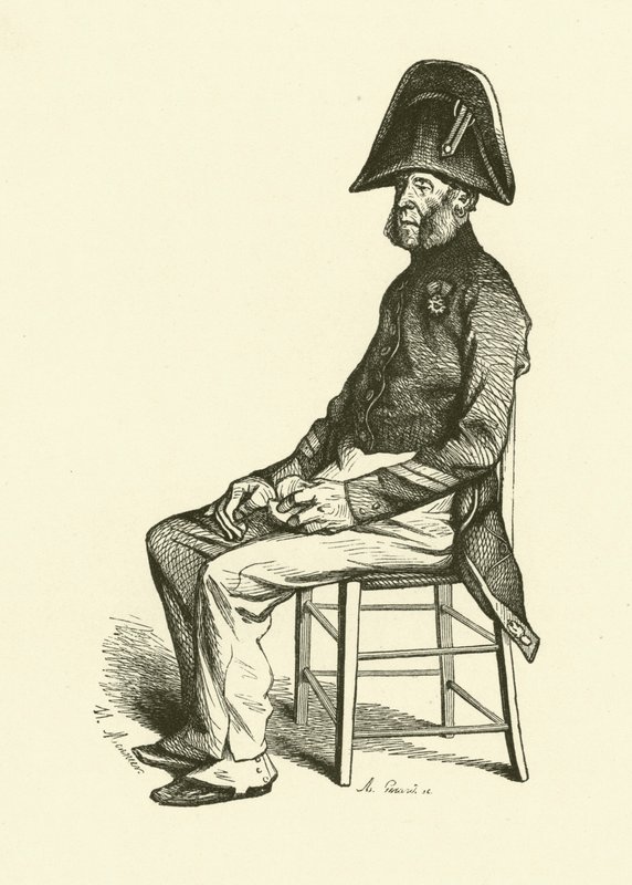 Pensionisten (gravering) af Nicolas Toussaint (after) Charlet
