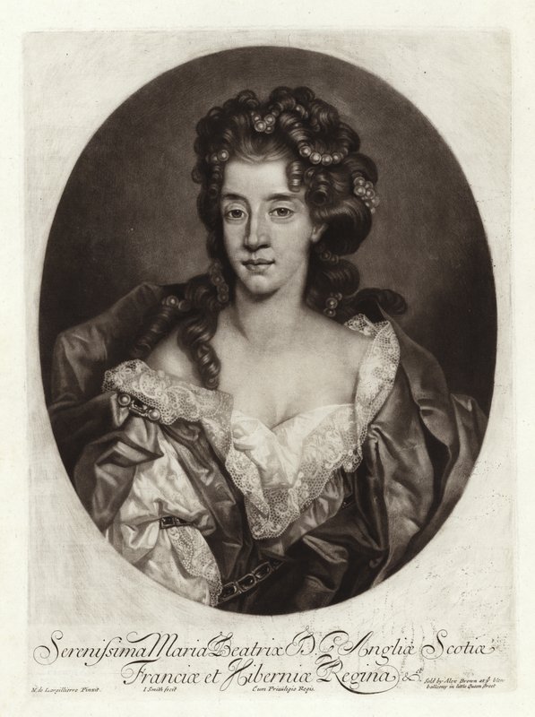 Portræt af Maria af Modena af Nicolas de Largillière
