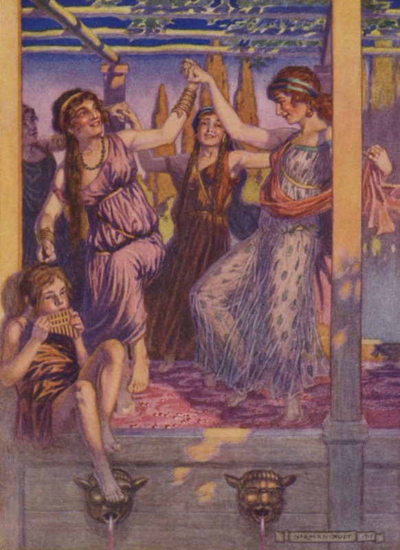 The Vats of Luna (farve litho) af Norman Ault