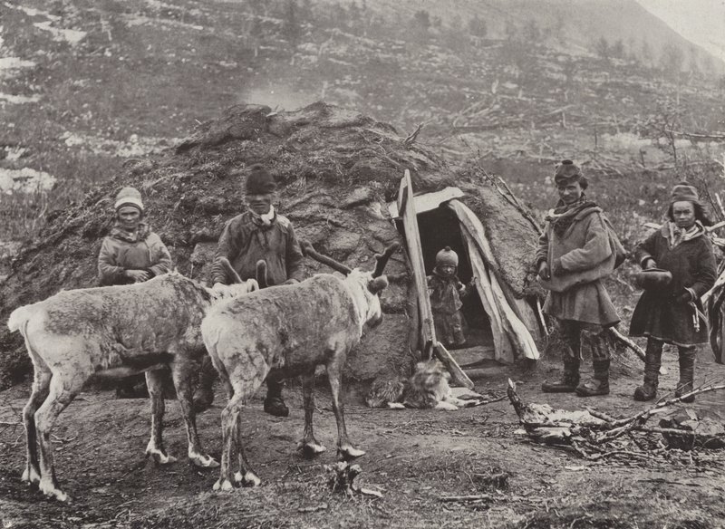En Lapp Familie af Norwegian Photographer