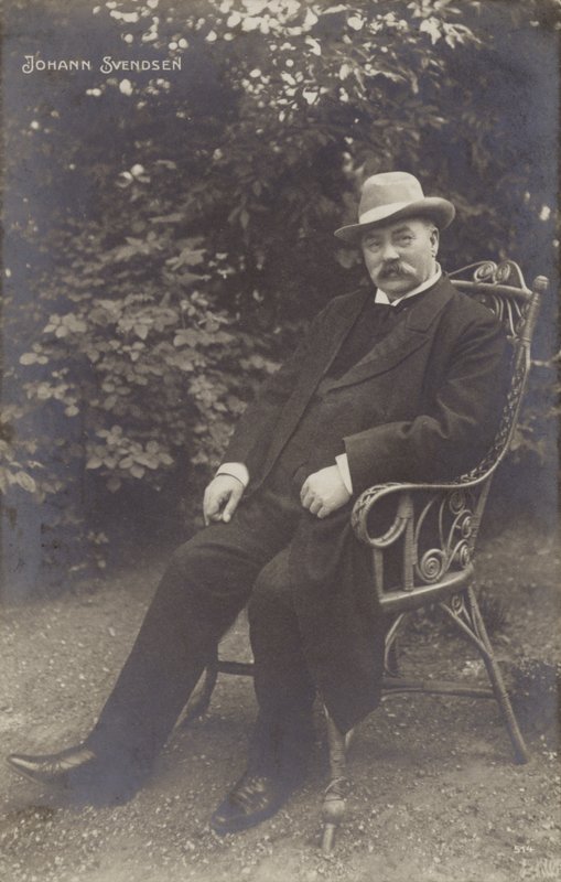 Portrait of Johan Svendsen af Norwegian Photographer