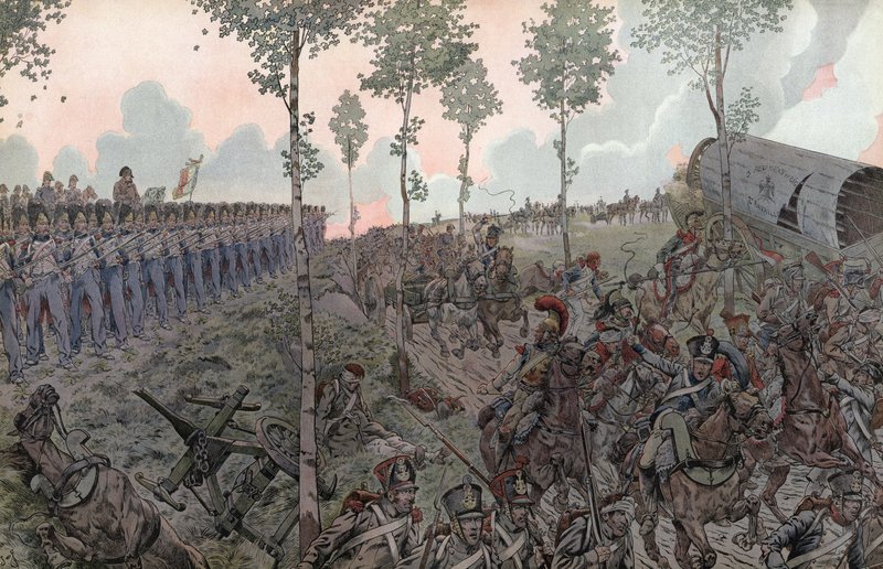 Slaget ved Waterloo af Onfray de Breville Job