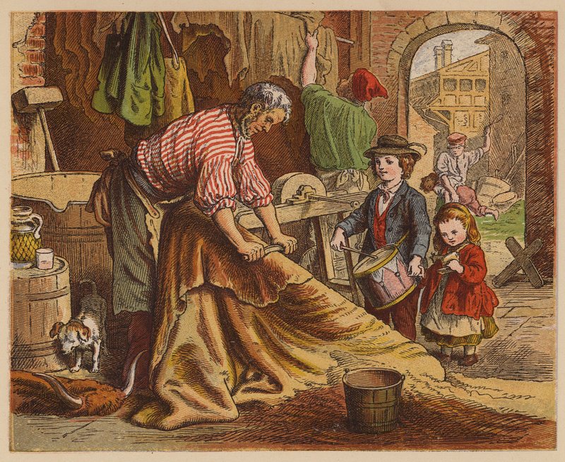 The Tanner (farvelitografi) af Oskar Pletsch