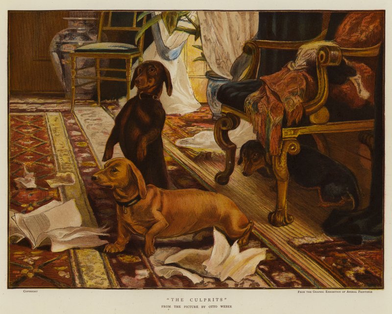 The Culprits (chromolitho) af Otto Weber
