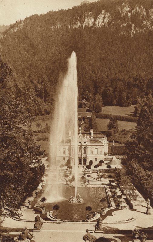Bavarian Kings-Castle Linderhof, nær Oberammergau af Otto Ballerstedt