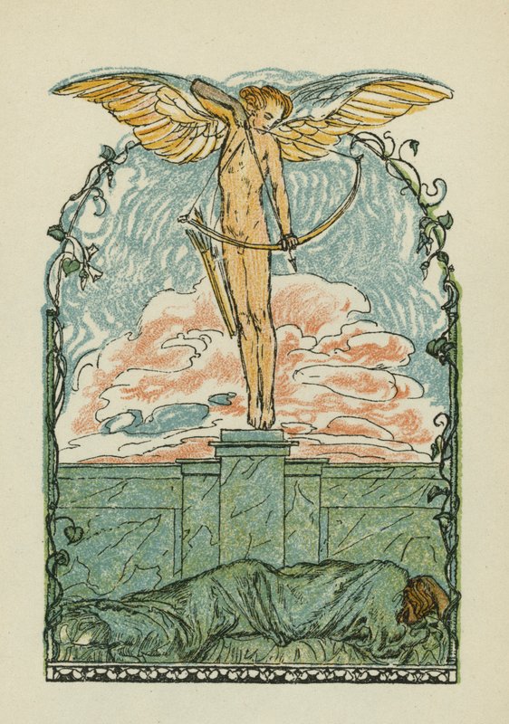Anakreons sange (farvelitografi) af Otto Friedrich