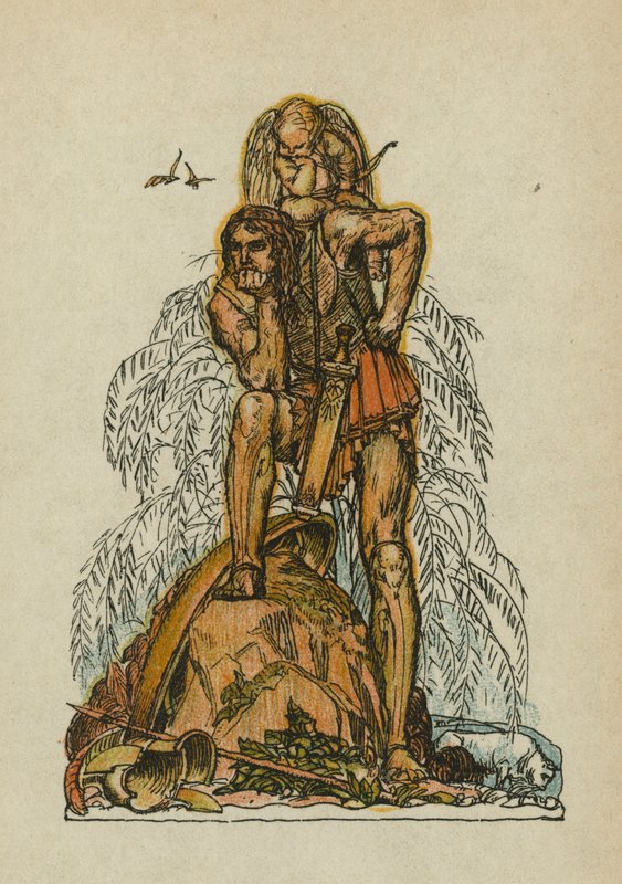 Anakreons sange (farvelitografi) af Otto Friedrich