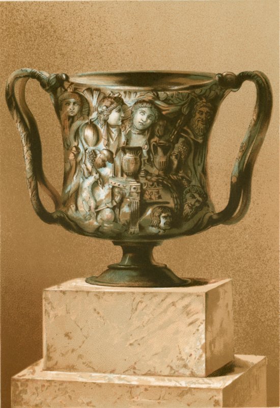 Cup arbejdede i orientalsk sardonyx af P. Sellier
