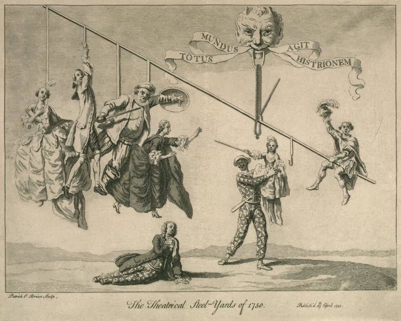 De teatralske stålværfter fra 1750 gravering af Patrick OBrian