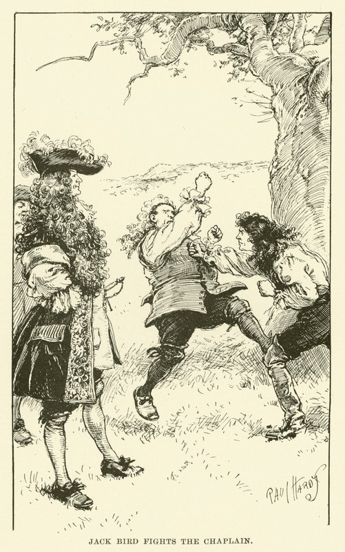 Jack Bird Fights the Chaplain (gravering) af Paul Hardy