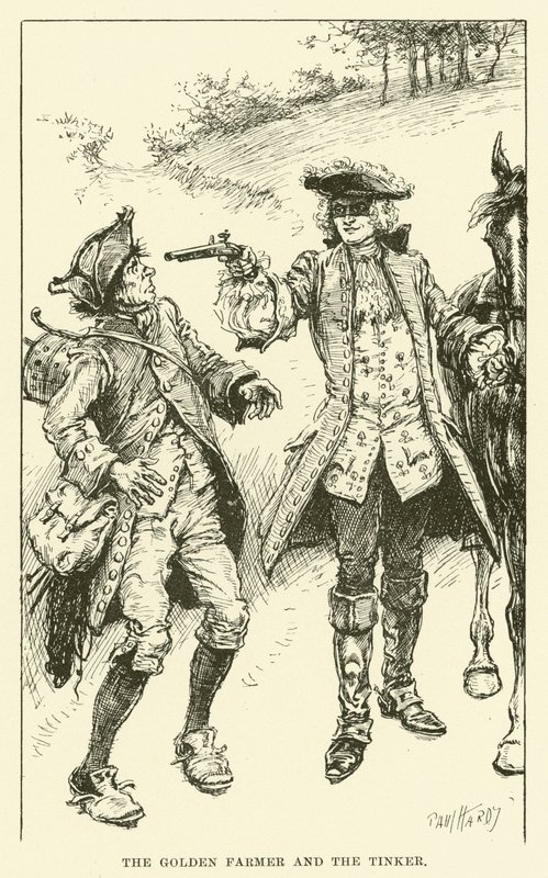 The Golden Farmer and the Tinker (gravering) af Paul Hardy