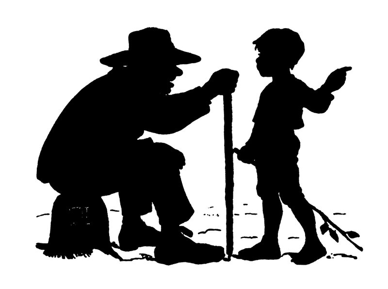 Silhouette af Paul Konewka (litho) af Paul Konewka