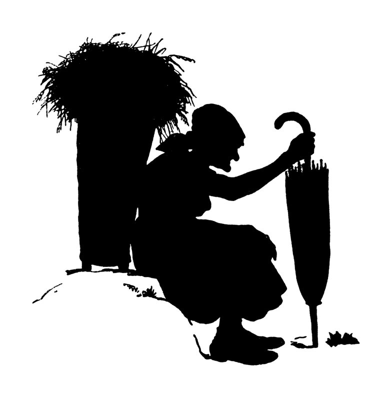 Silhouette af Paul Konewka (litho) af Paul Konewka