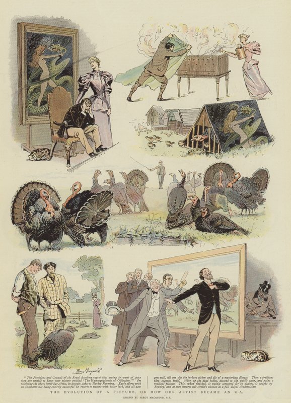 Udviklingen af et billede, eller hvordan vores kunstner blev en RA (chromolitho) af Percy Macquoid