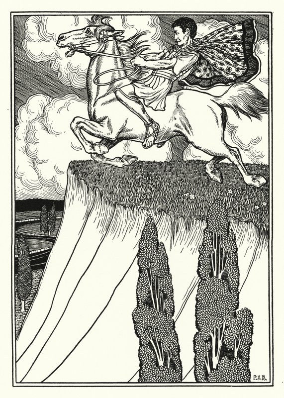 Antiochus Revengeds død (litho) af Percy James Billinghurst