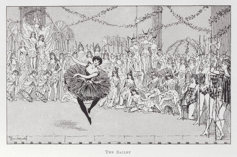 Dans: Balletten (litho) af Percy Macquoid