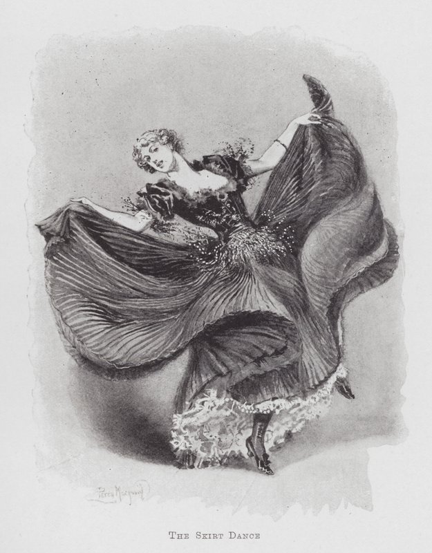 Dancing: The Skirt Dance (litho) af Percy Macquoid