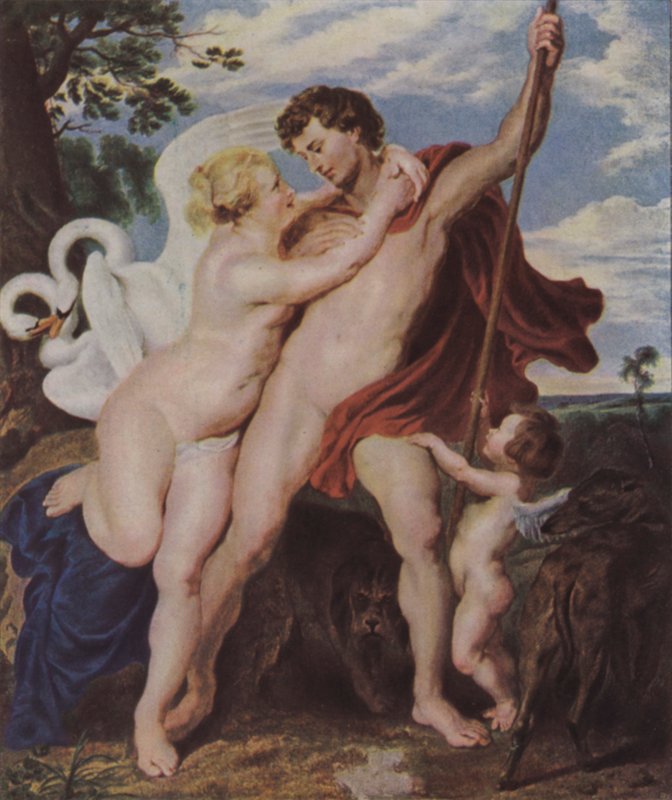 Venus og Adonis af Peter Paul Rubens