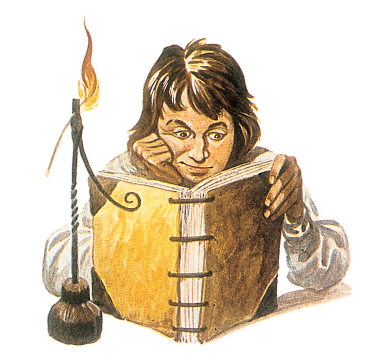 Dreng læser af Peter Jackson