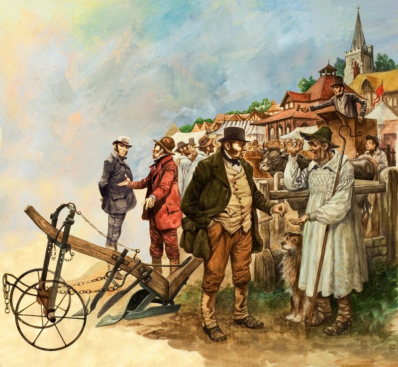 Landmandsmarked og auktion af Peter Jackson