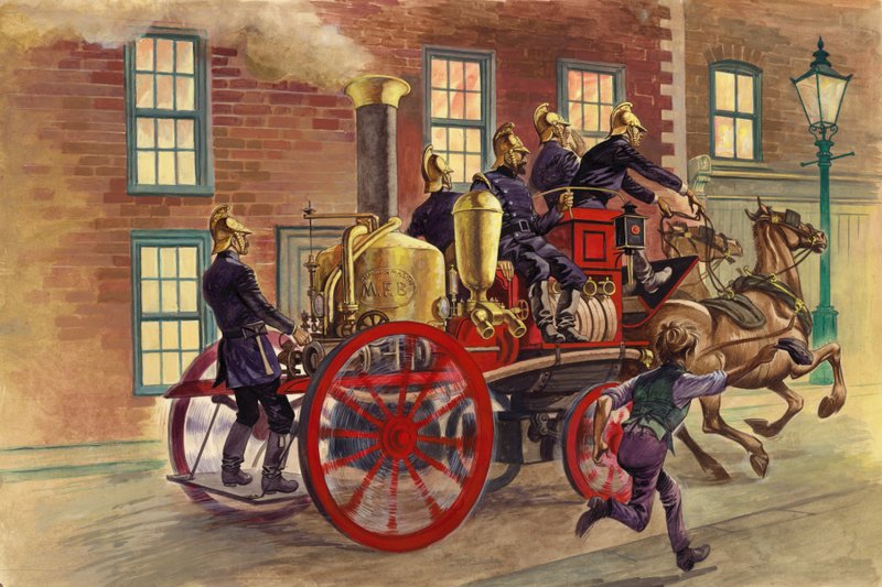 London brandbil fra c 1860 af Peter Jackson