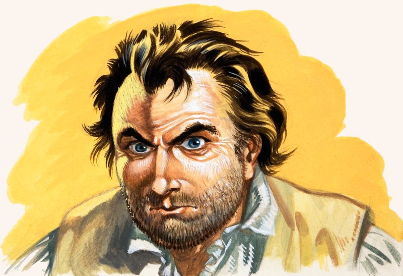 Mytteri på Bounty (gouache på papir) af Peter Jackson