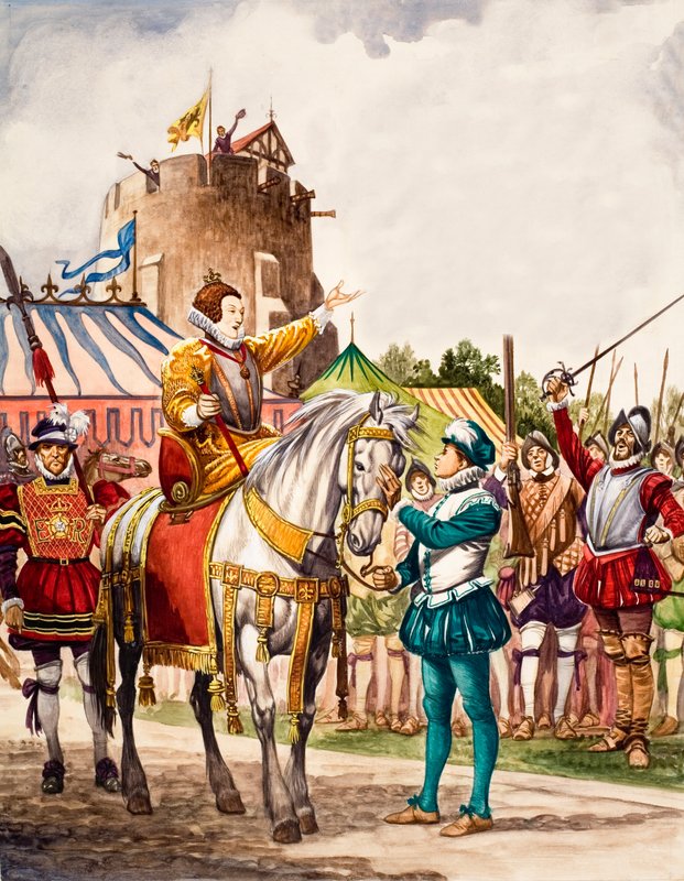Dronning Elizabeth I holder sin Armada-tale af Peter Jackson