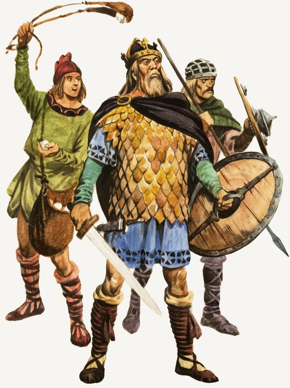 saksisk kriger af Peter Jackson