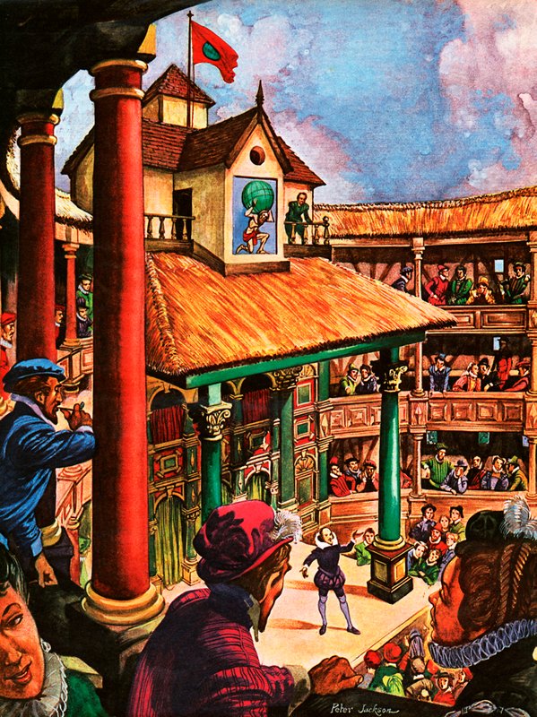 Shakespeare optræder i Globe Theatre af Peter Jackson