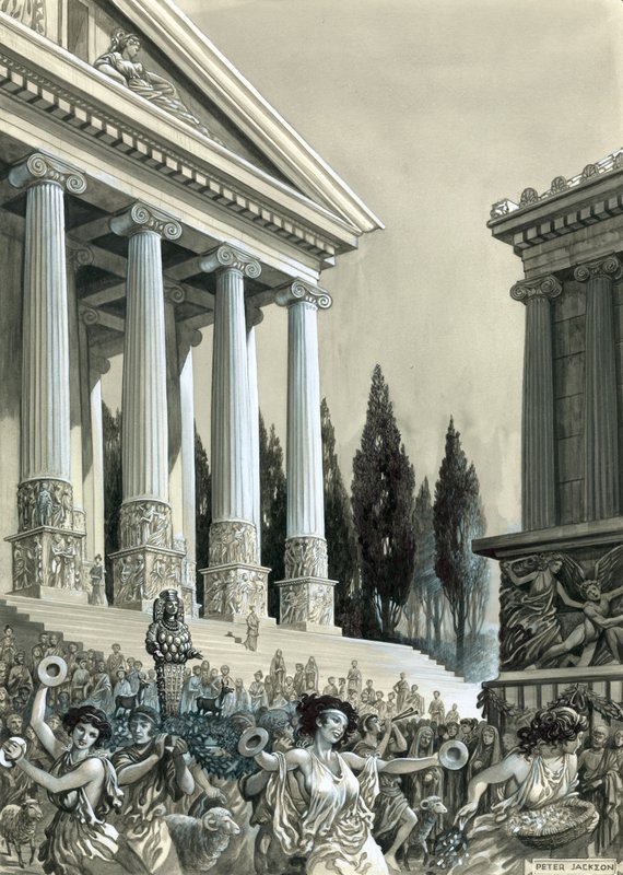 Dianas tempel i Efesos af Peter Jackson