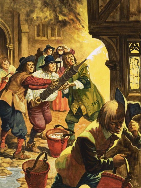 Den store brand i London i 1666 af Peter Jackson
