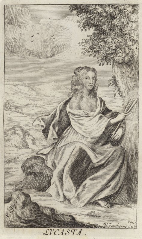 Portræt af Lucasta (Lucy Sacheverell) af Peter Lely