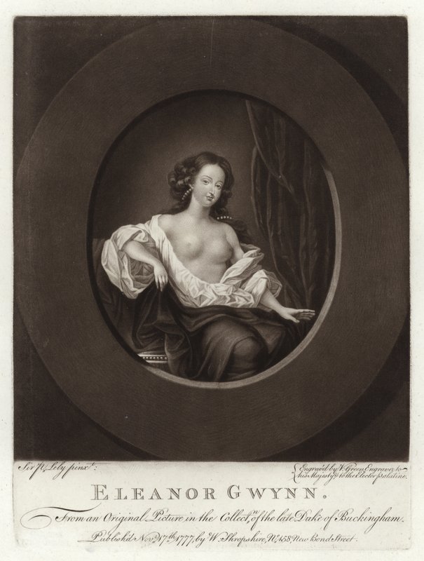 Portræt af Nell Gwyn af Peter Lely