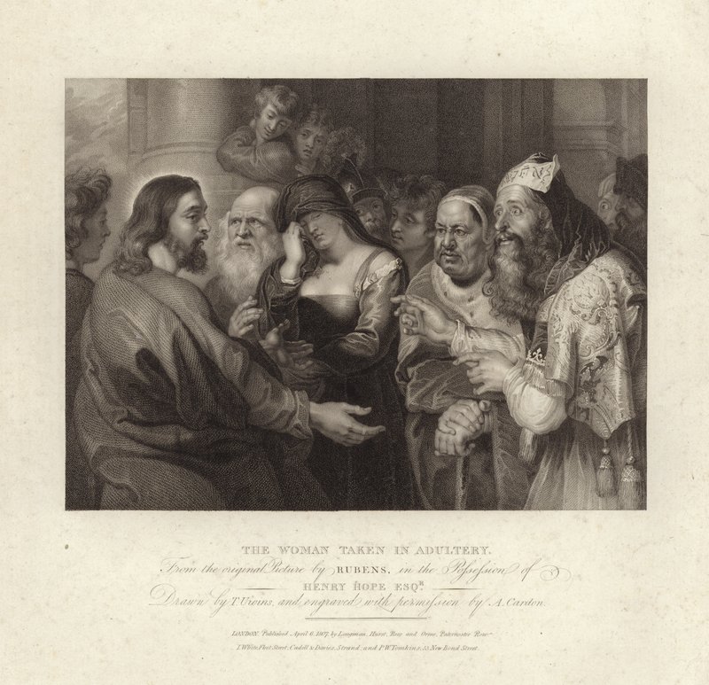 Kvinden taget i utroskab af Peter Paul Rubens