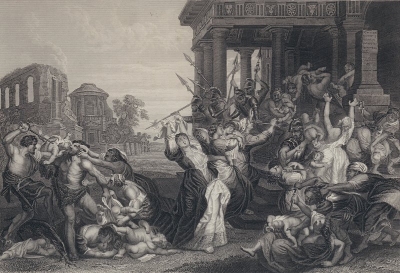 Mordet på de uskyldige af Peter Paul after Rubens