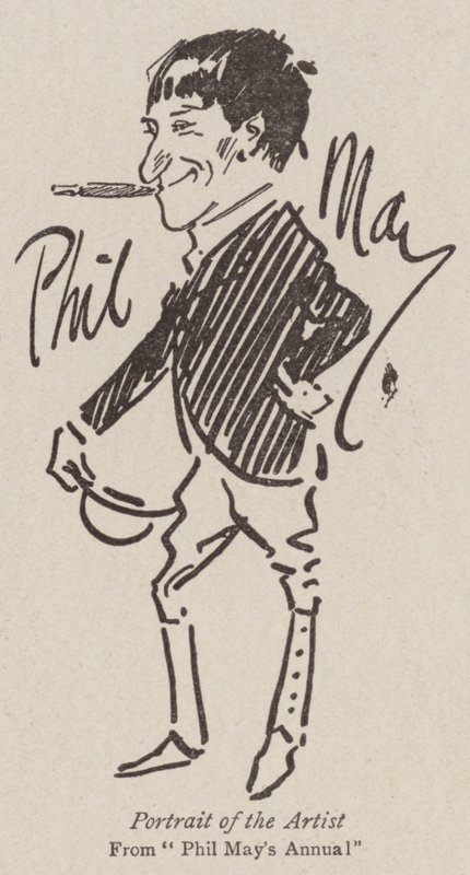 Portræt af kunstneren af Phil May