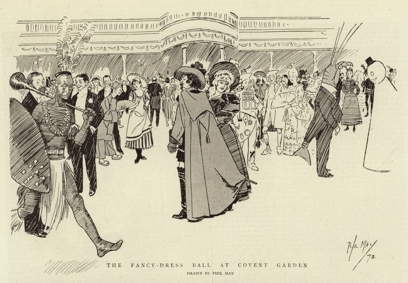 Ballet i finere klæder i Covent Garden af Phil May