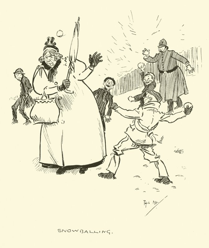 Illustration til Phil Mays Gutter-Snipes af Phil May