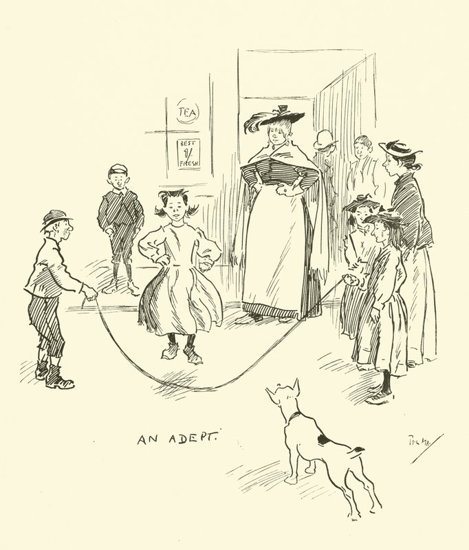 Illustration til Phil Mays Gutter-Snipes af Phil May