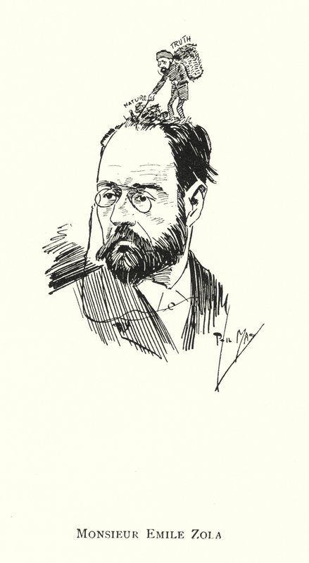 Monsieur Emile Zola (litho) af Phil May